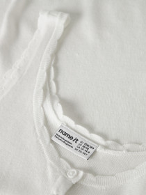 NAME IT Strik Strop Top Filisa Cloud Dancer